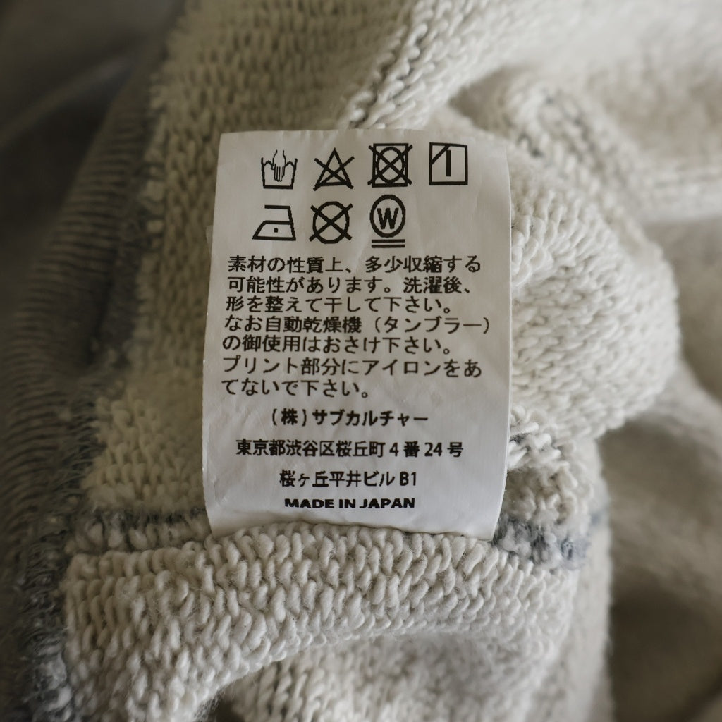 SUBCULTURE(サブカルチャー) 23AW EMBLEM EAGLE HOODIE エンブレム/イーグル プリントロゴ スウェットプルオーバーパーカー グレー SCHPA231