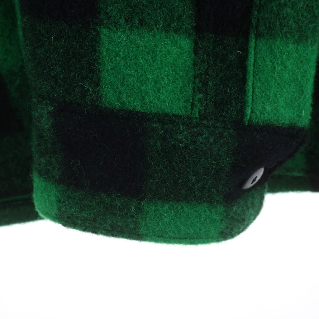 SUBCULTURE(サブカルチャー) 24AW BUFFALO CHECK JACKET バッファロー ウールチェックジャケット ブラック/グリーン SCJK-A2404