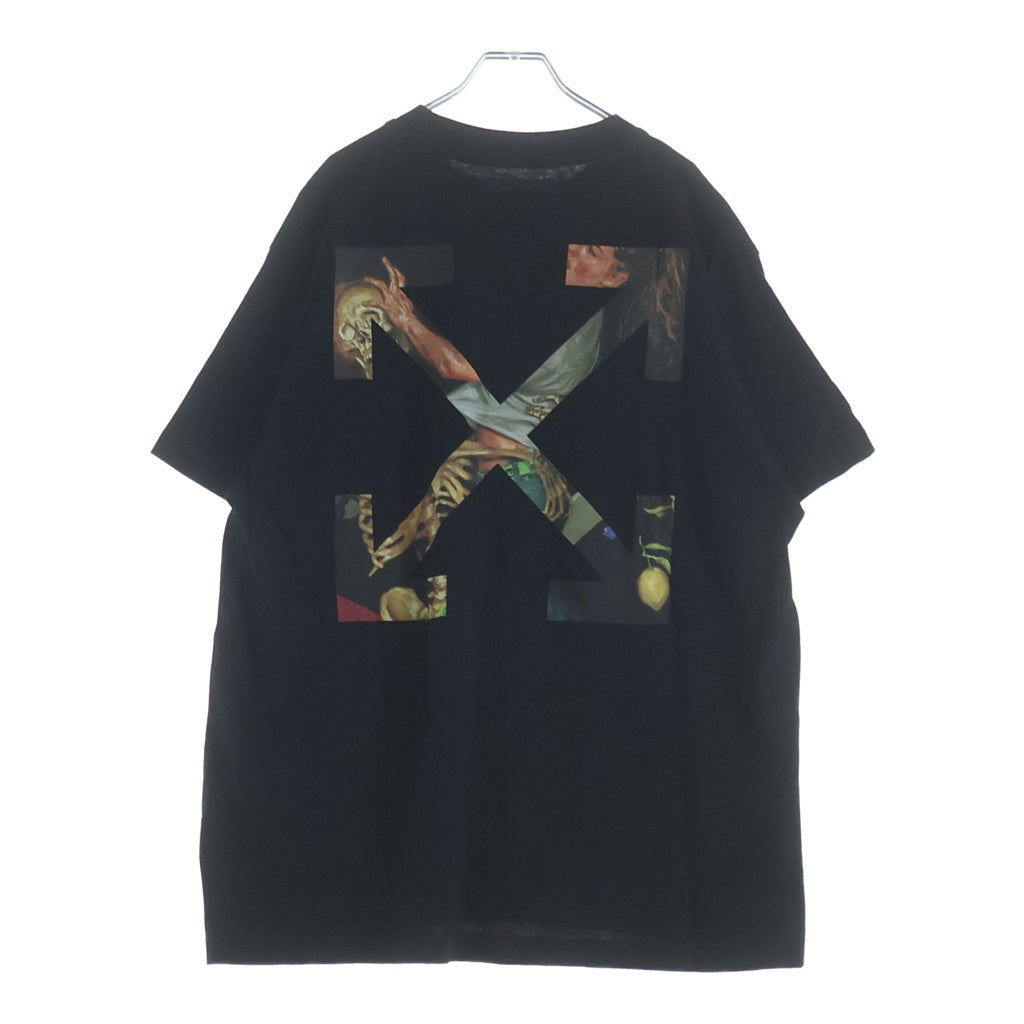 OFF-WHITE(オフホワイト) 20AW PASCALARROW OVER TEE グラフィックロゴ オーバーサイズ 半袖Tシャツ カットソー ブラック OMAA038F20FAB002