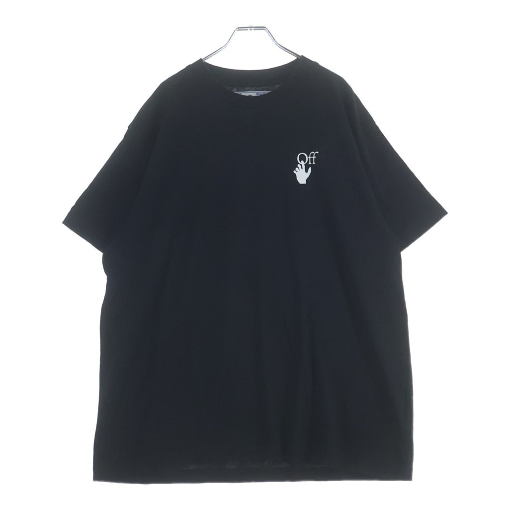 OFF-WHITE(オフホワイト) 20AW PASCALARROW OVER TEE グラフィックロゴ オーバーサイズ 半袖Tシャツ カットソー ブラック OMAA038F20FAB002