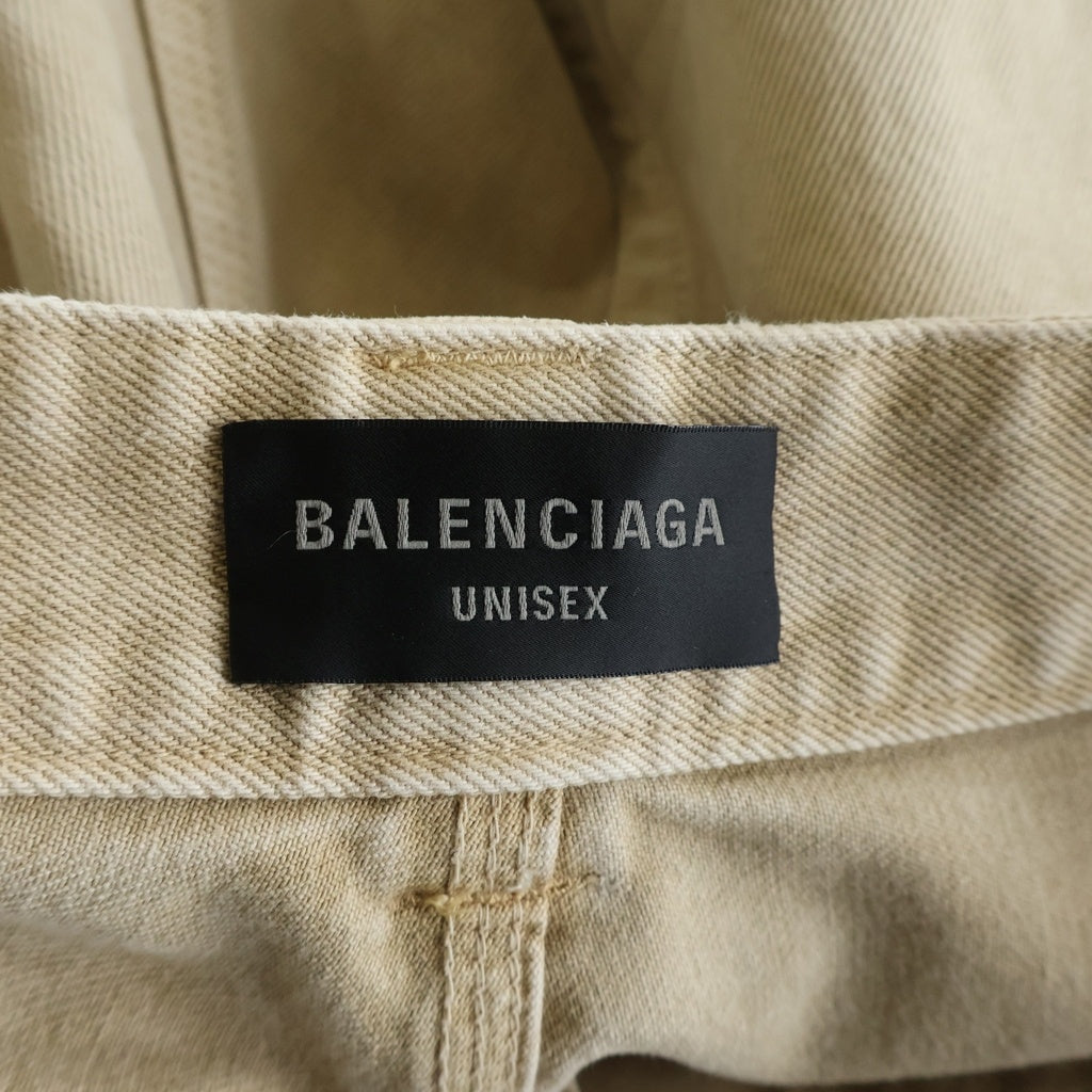 BALENCIAGA(バレンシアガ) 25SS ダブルニー ペンター バギーパンツ トラウザー ベージュ 838672 TSWB2