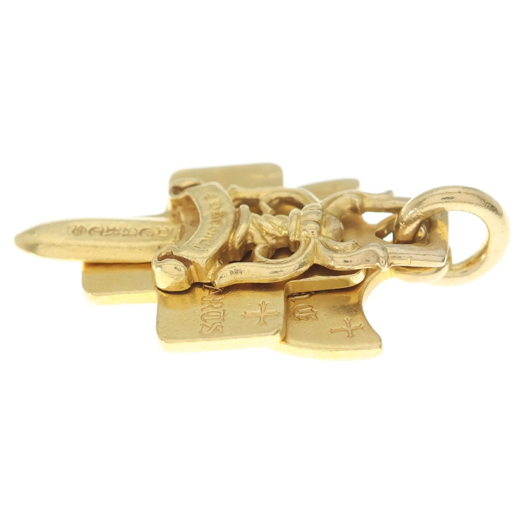 CHROME HEARTS(クロムハーツ) 22K 3TRINKETS 3トリンケッツ ネックレストップ ゴールド