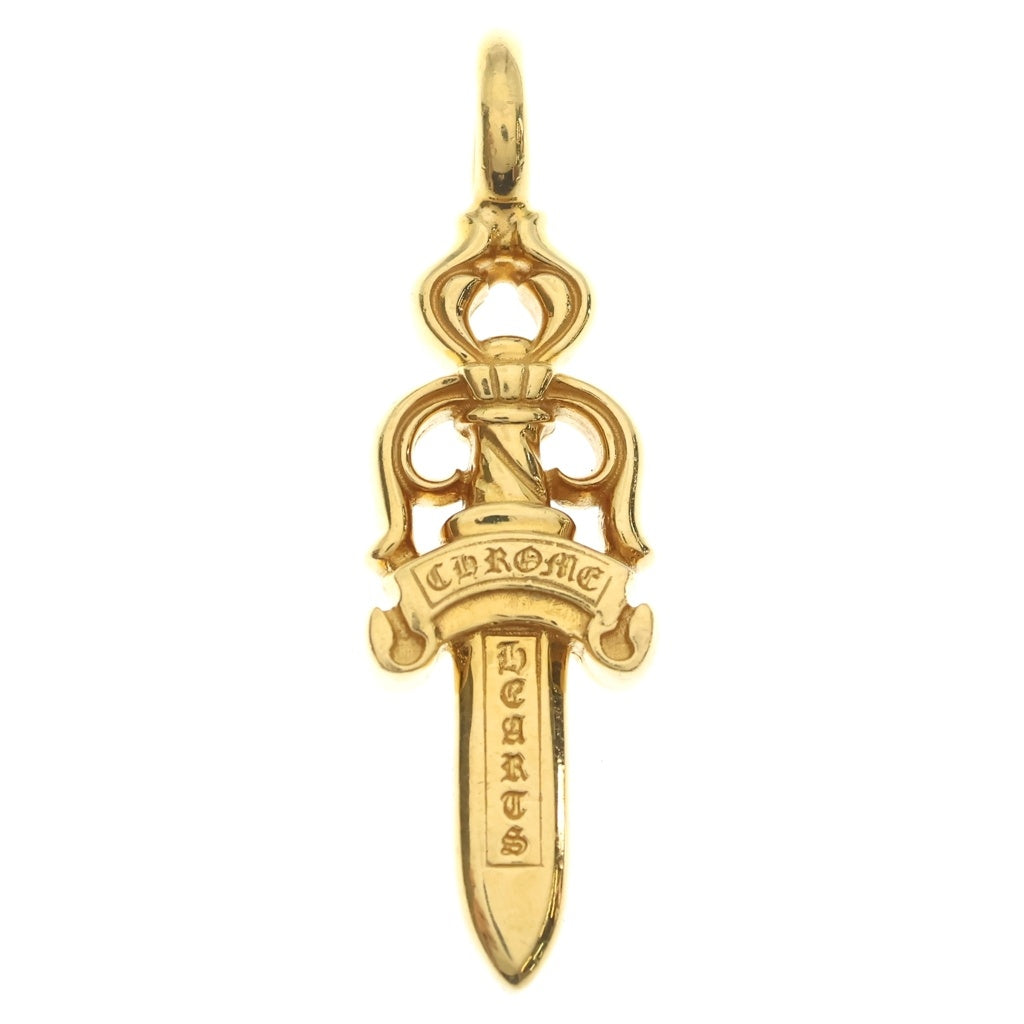 CHROME HEARTS(クロムハーツ) 22K DOUBLE DAGGER ダブルダガー ネックレストップ ゴールド