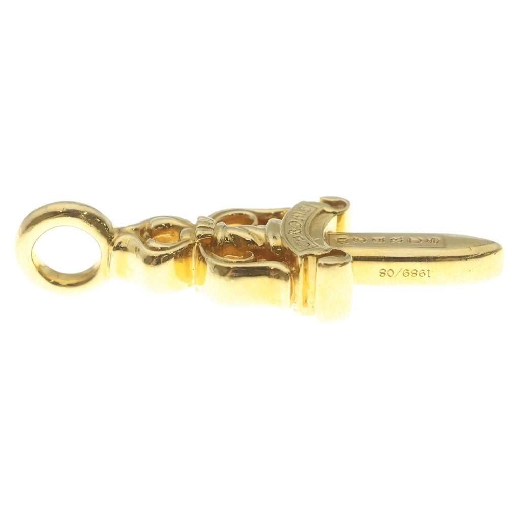 CHROME HEARTS(クロムハーツ) 22K DOUBLE DAGGER ダブルダガー ネックレストップ ゴールド
