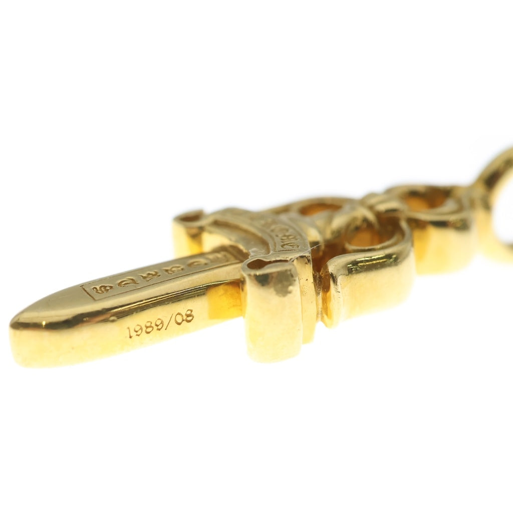CHROME HEARTS(クロムハーツ) 22K DOUBLE DAGGER ダブルダガー ネックレストップ ゴールド