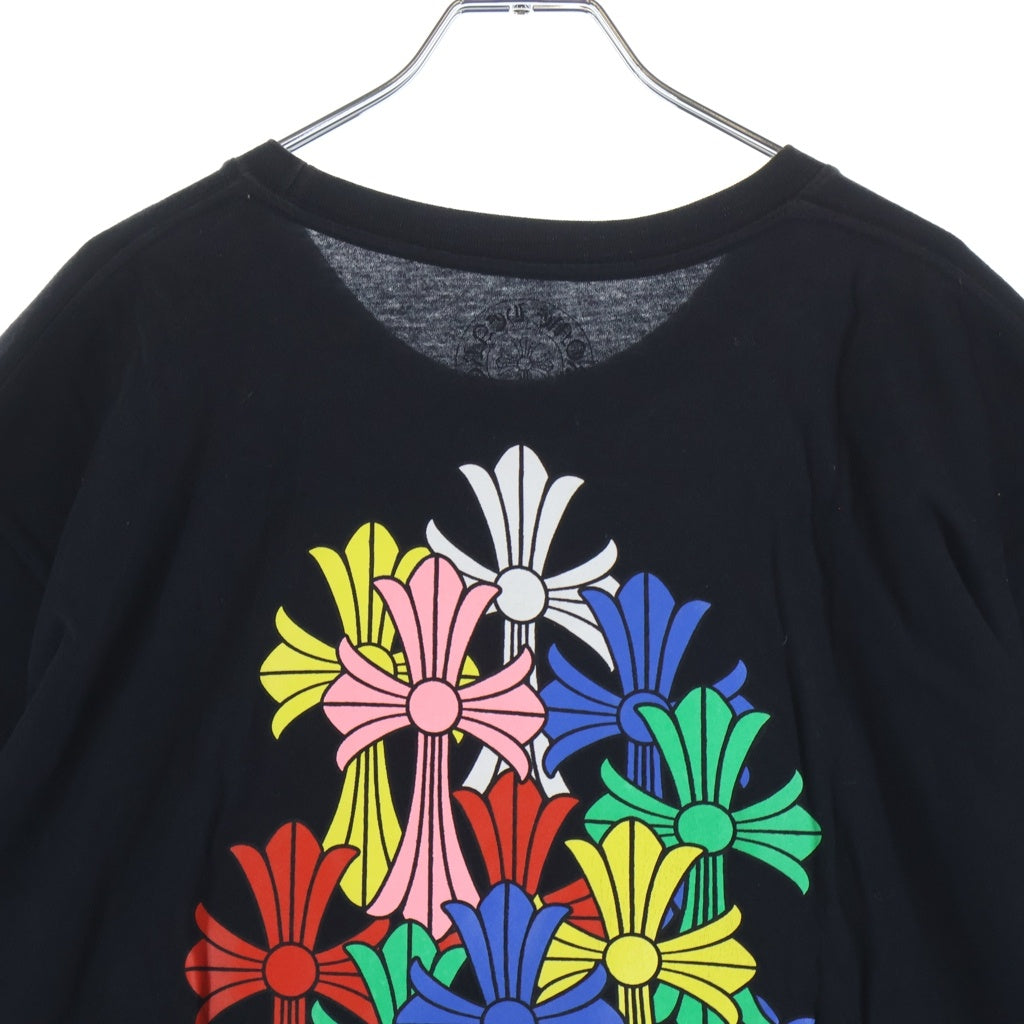 CHROME HEARTS(クロムハーツ) MLTCOL CEM CRS S/S TEE マルチセンタリークロス プリントロゴ 半袖Tシャツ ブラック