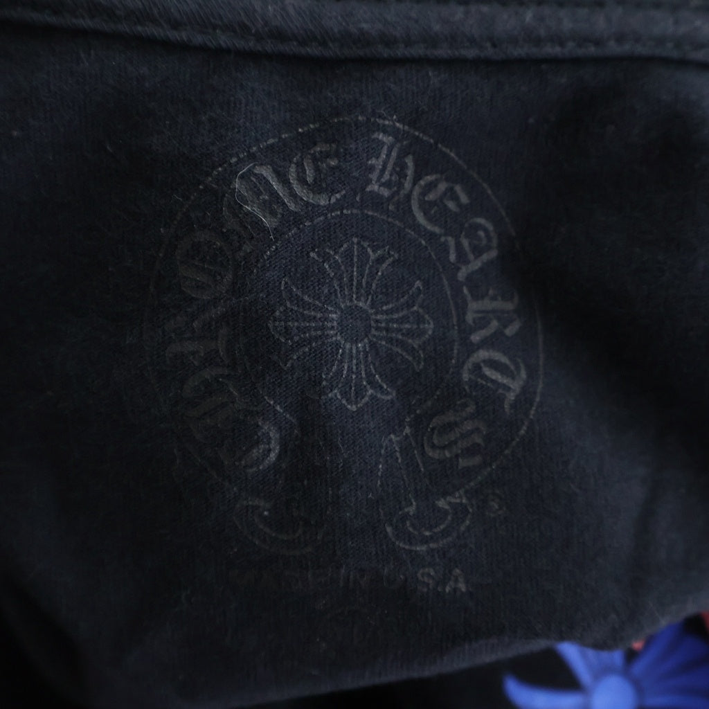 CHROME HEARTS(クロムハーツ) MLTCOL CEM CRS S/S TEE マルチセンタリークロス プリントロゴ 半袖Tシャツ ブラック