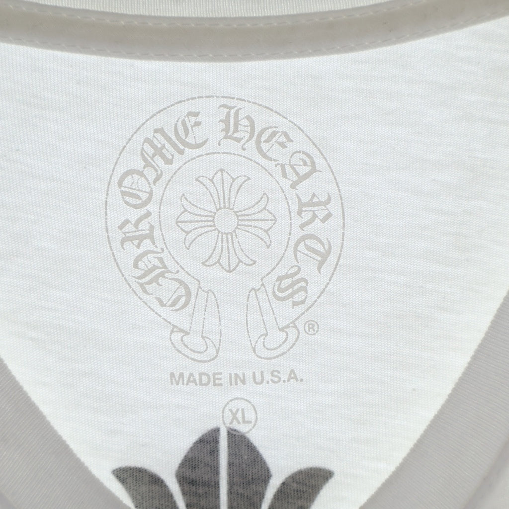 CHROME HEARTS(クロムハーツ) MLTCOL CEM CRS S/S TEE マルチセンタリークロス プリントロゴ 半袖Tシャツ ホワイト