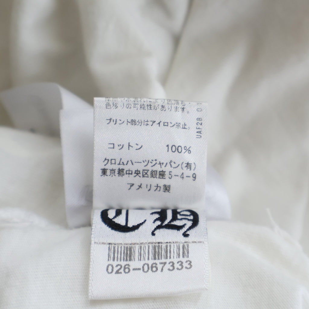 CHROME HEARTS(クロムハーツ) MLTCOL CEM CRS S/S TEE マルチセンタリークロス プリントロゴ 半袖Tシャツ ホワイト