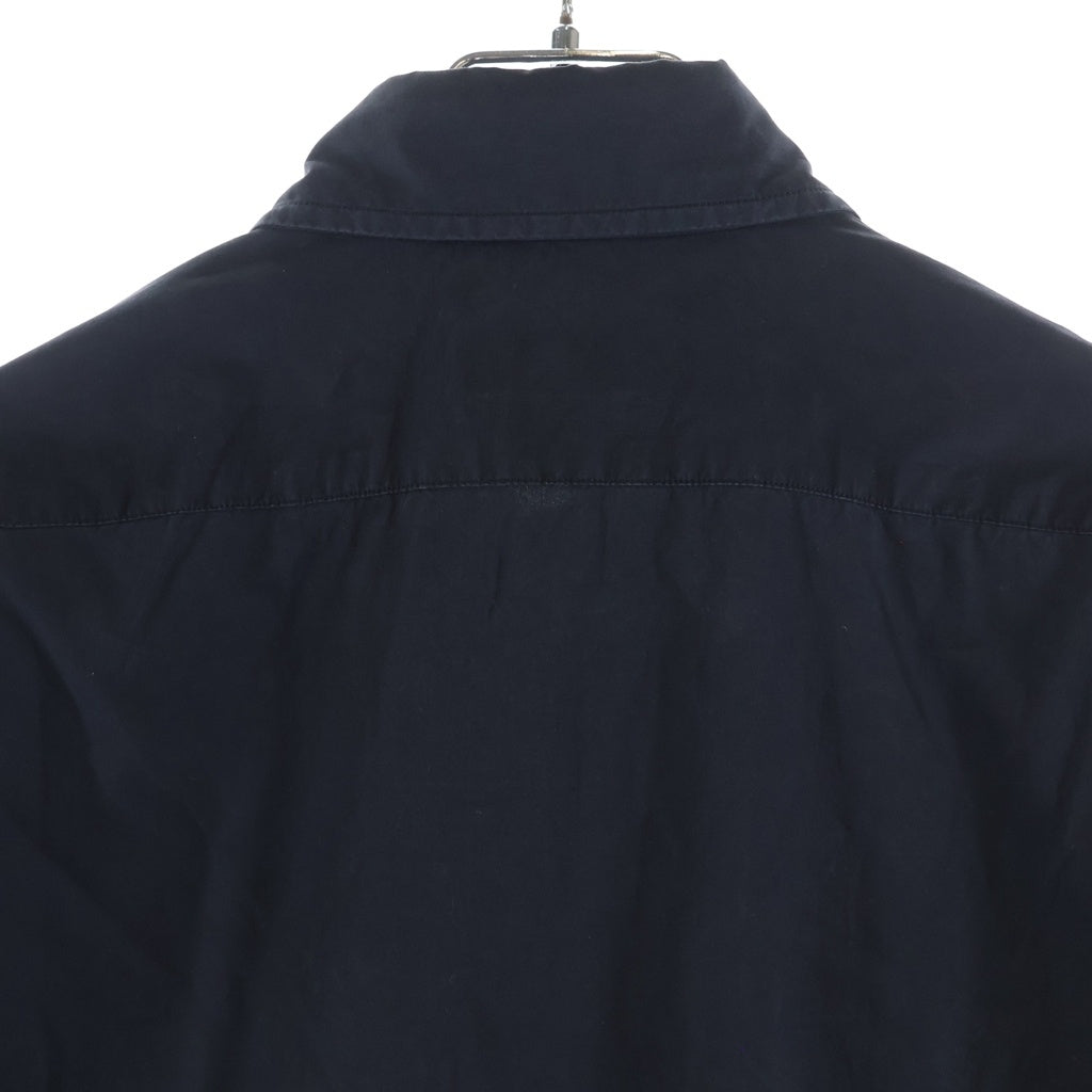 RALPH LAUREN PURPLE LABEL(ラルフローレン パープルレーベル) Sueded Poplin Shirt スウェードポプリン ミリタリー長袖シャツ ブラック