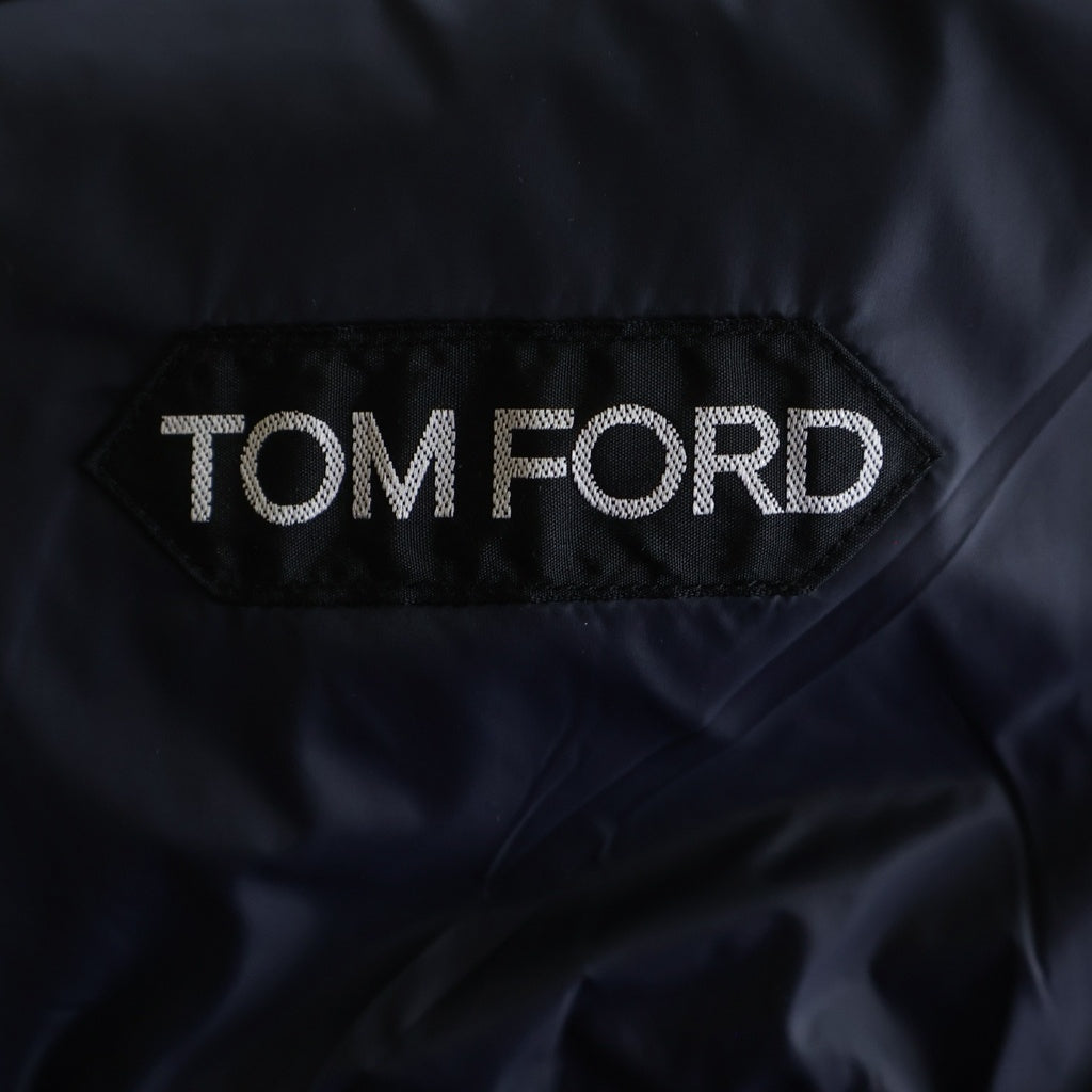TOM FORD(トムフォード) ボタンアップ ウールニット ブルゾン ネイビー BVM84 TFK154