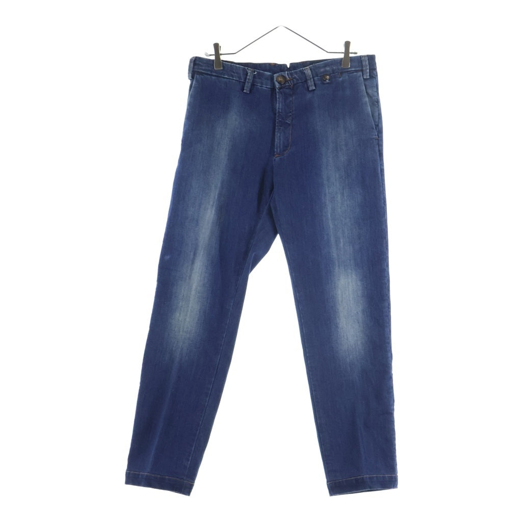NO BRAND(ノーブランド) Cesare Attolini(チェーザレアットーニ)ウォッシュ加工 ストレート デニムパンツ インディゴ