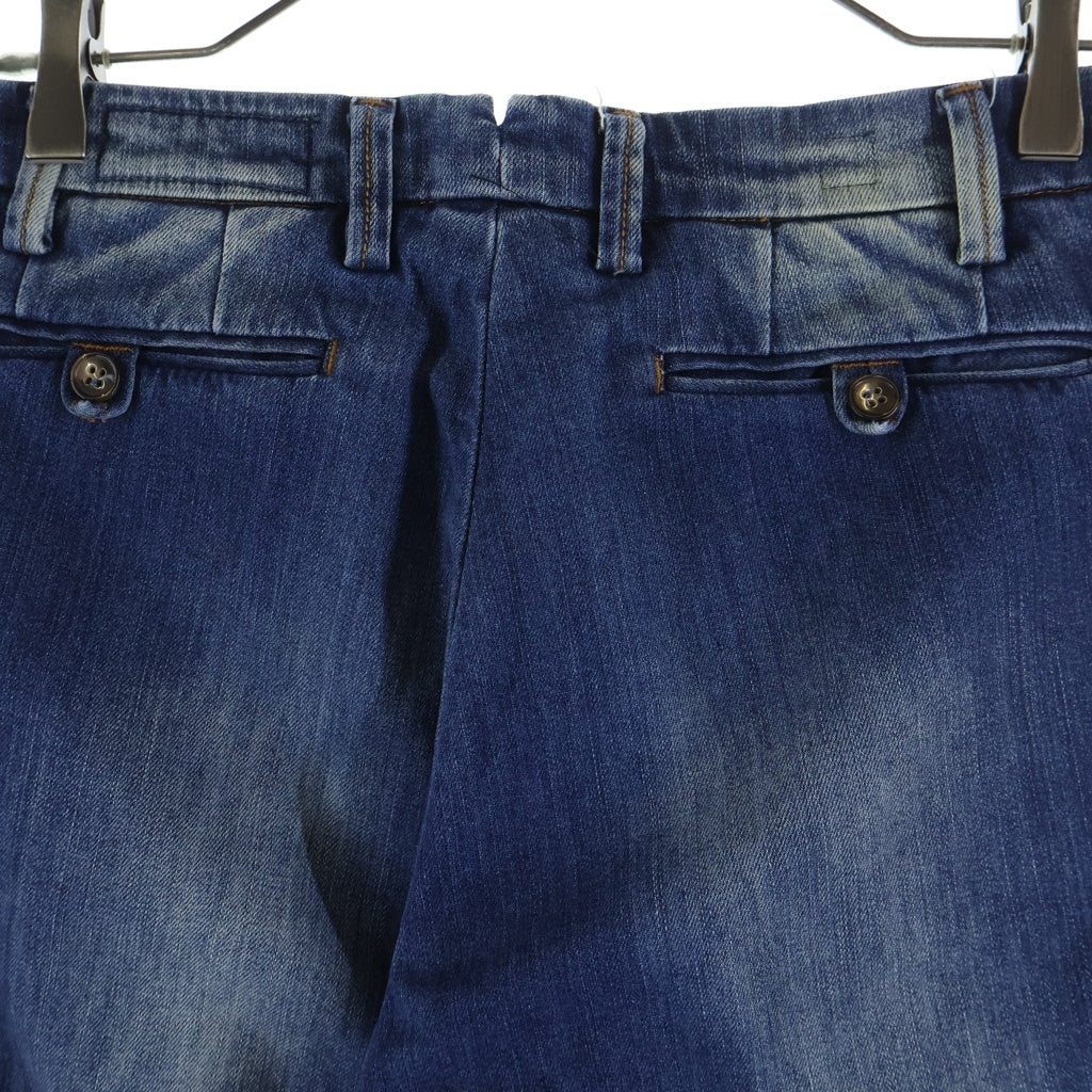 NO BRAND(ノーブランド) Cesare Attolini(チェーザレアットーニ)ウォッシュ加工 ストレート デニムパンツ インディゴ