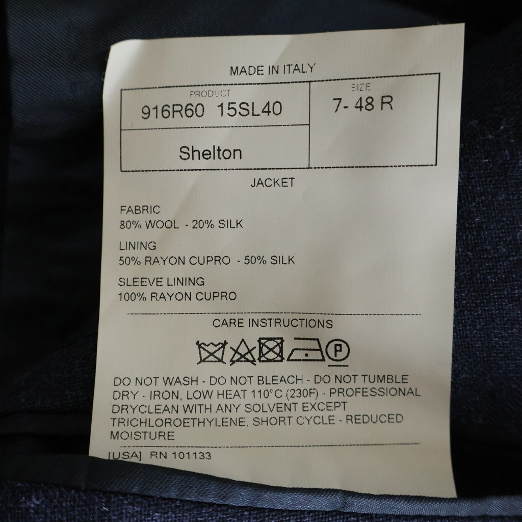 TOM FORD(トムフォード) SHELTON ウール シングルテーラードジャケット スーツジャケット ネイビー 15SL40