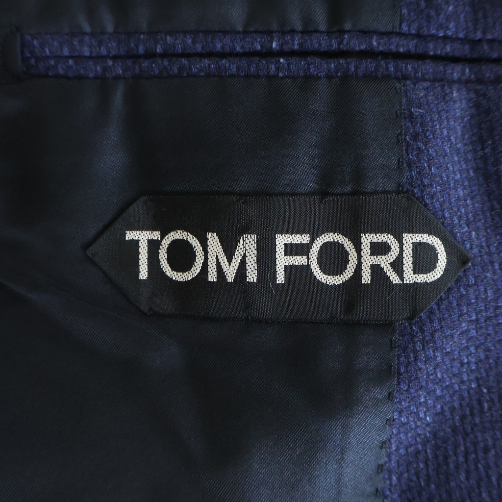 TOM FORD(トムフォード) カシミア シングルテーラードジャケット ネイビー 15DD40