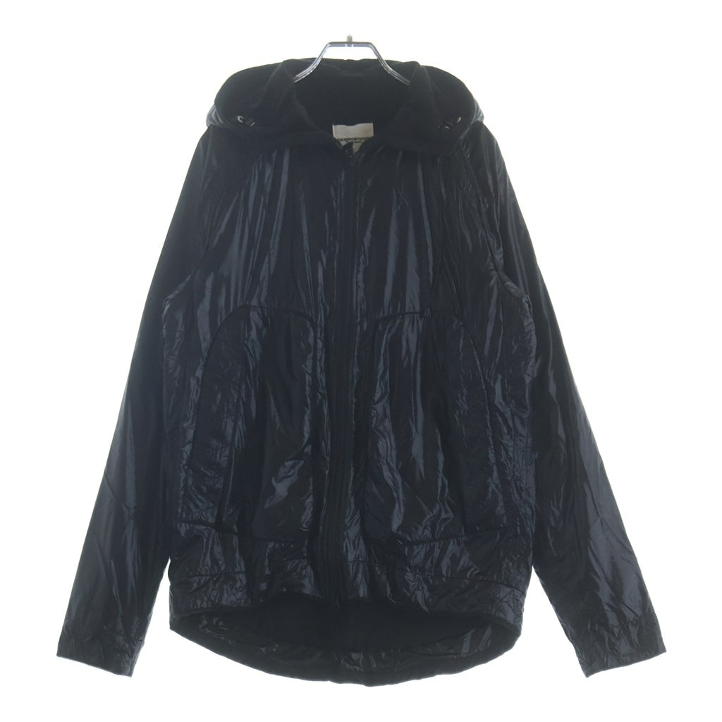 TAKAHIROMIYASHITA The SoloIst.(タカヒロミヤシタザソロイスト) Training jacket トレーニングジャケット 裏地フリース ナイロンフーデッドブルゾン ブラック sg.0172
