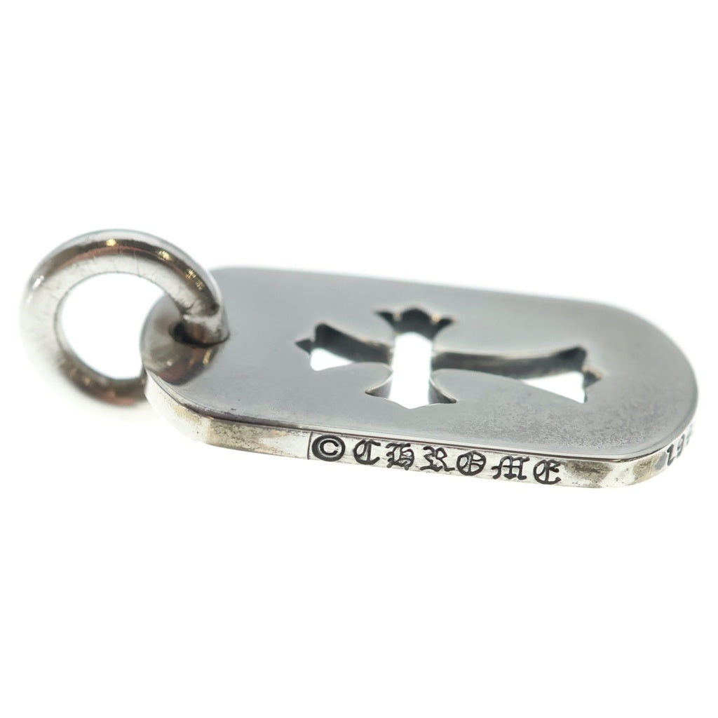 CHROME HEARTS(クロムハーツ) D TAG SML CO CRS カットアウトクロスドッグタグ スモール ペンダントトップ シルバー BCA242