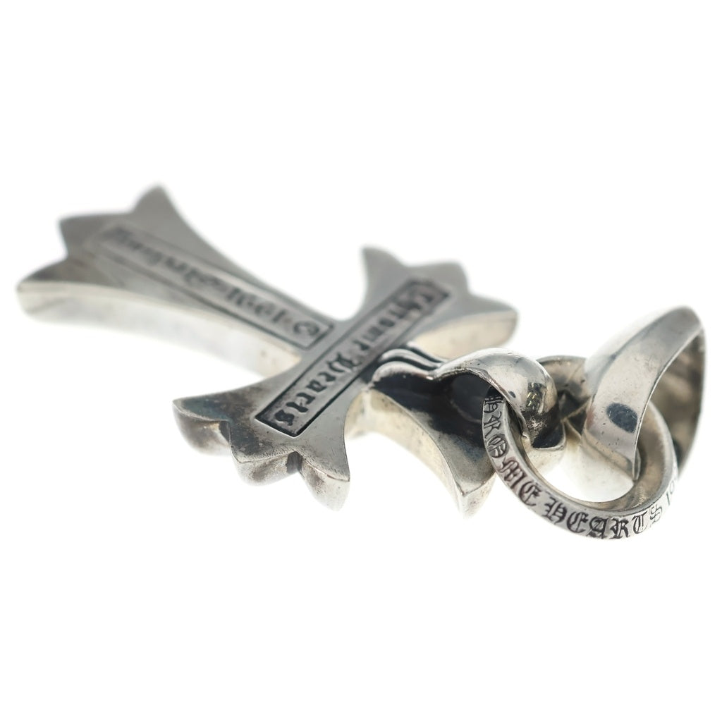 CHROME HEARTS(クロムハーツ) CH CRS SML W/BALE Wベイル スモールCHクロス ペンダントトップ シルバー BCA218
