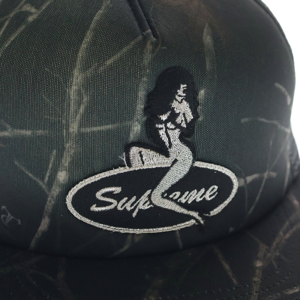 SUPREME(シュプリーム) 23AW ×TRUETIMBER Pin Up Mesh Back 5-Pane トゥルーティンバー ピンアップ メッシュ 5パネルキャップ 帽子 ブラック