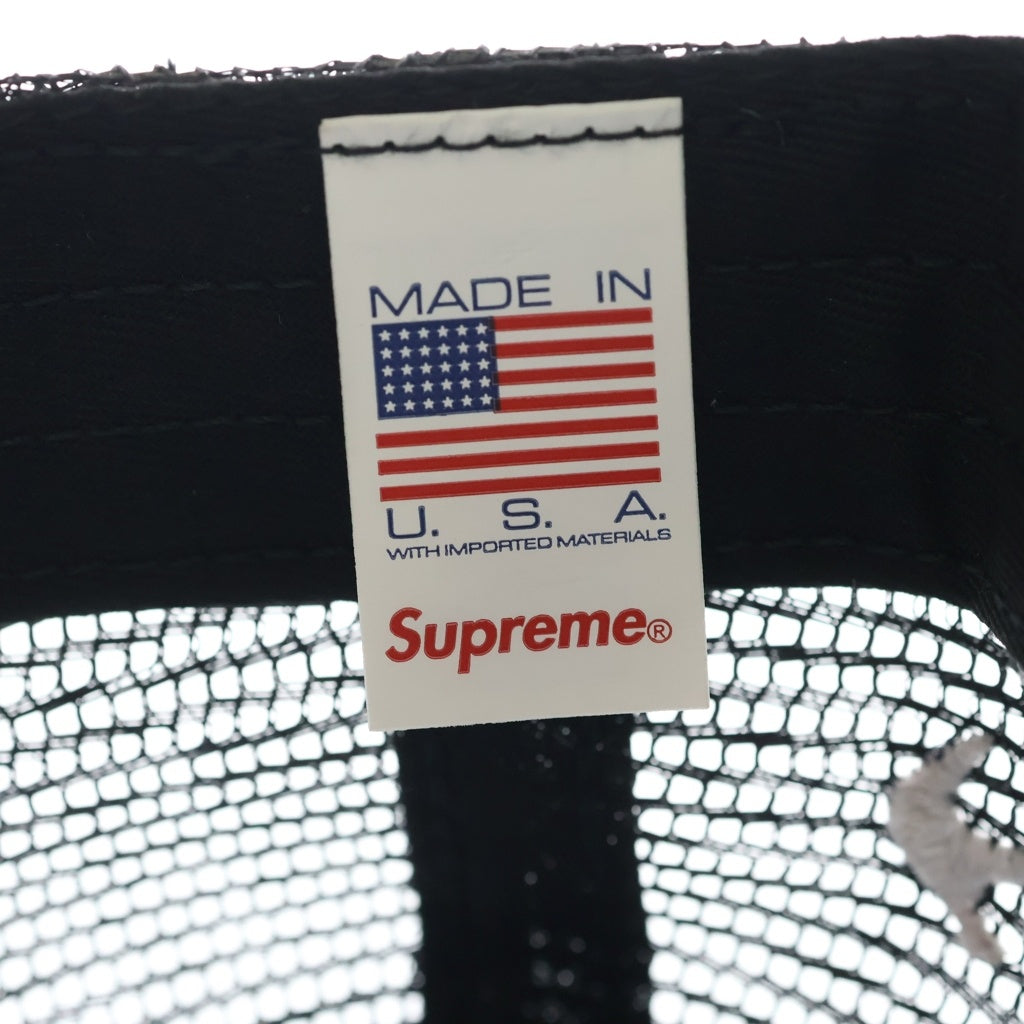SUPREME(シュプリーム) 23AW ×TRUETIMBER Pin Up Mesh Back 5-Pane トゥルーティンバー ピンアップ メッシュ 5パネルキャップ 帽子 ブラック