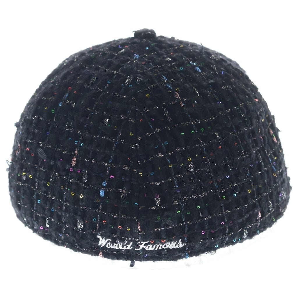 SUPREME(シュプリーム) 25AW ×NEW ERA Boucle Box Logo ニューエラ ブークレ ボックスロゴ ベースボールキャップ 帽子 ブラック