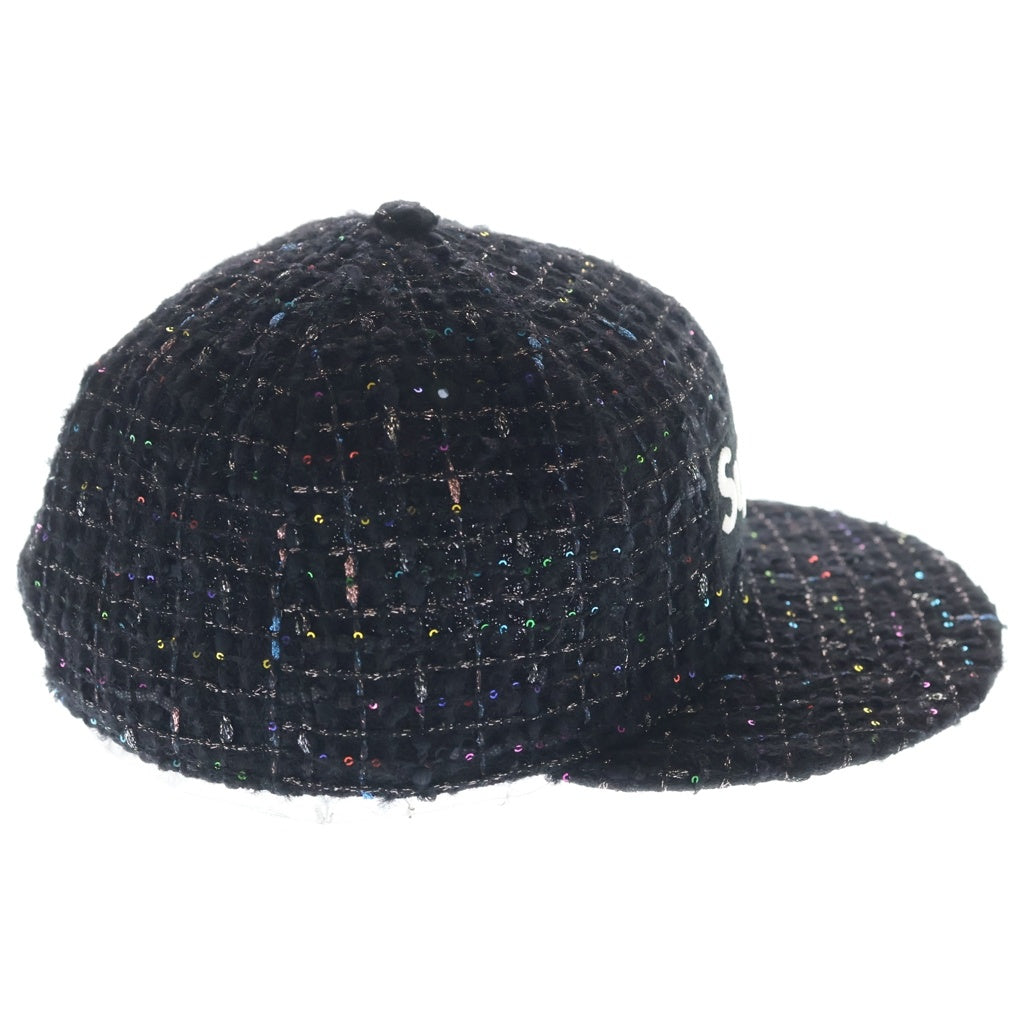 SUPREME(シュプリーム) 25AW ×NEW ERA Boucle Box Logo ニューエラ ブークレ ボックスロゴ ベースボールキャップ 帽子 ブラック