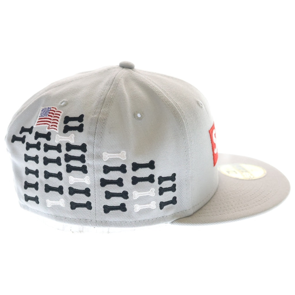 SUPREME(シュプリーム) 25AW ×NEW ERA Bones Box Logo ニューエラ ボーンズ ボックスロゴ ベースボールキャップ 帽子 ベージュ