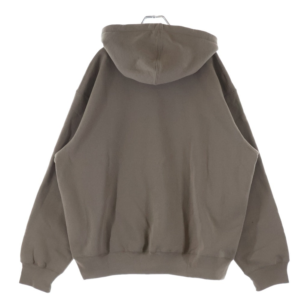 SUPREME(シュプリーム) 26SS Classic Logo Hooded Sweatshir クラシックロゴ 刺繍 スウェットプルオーバーパーカー ベージュ