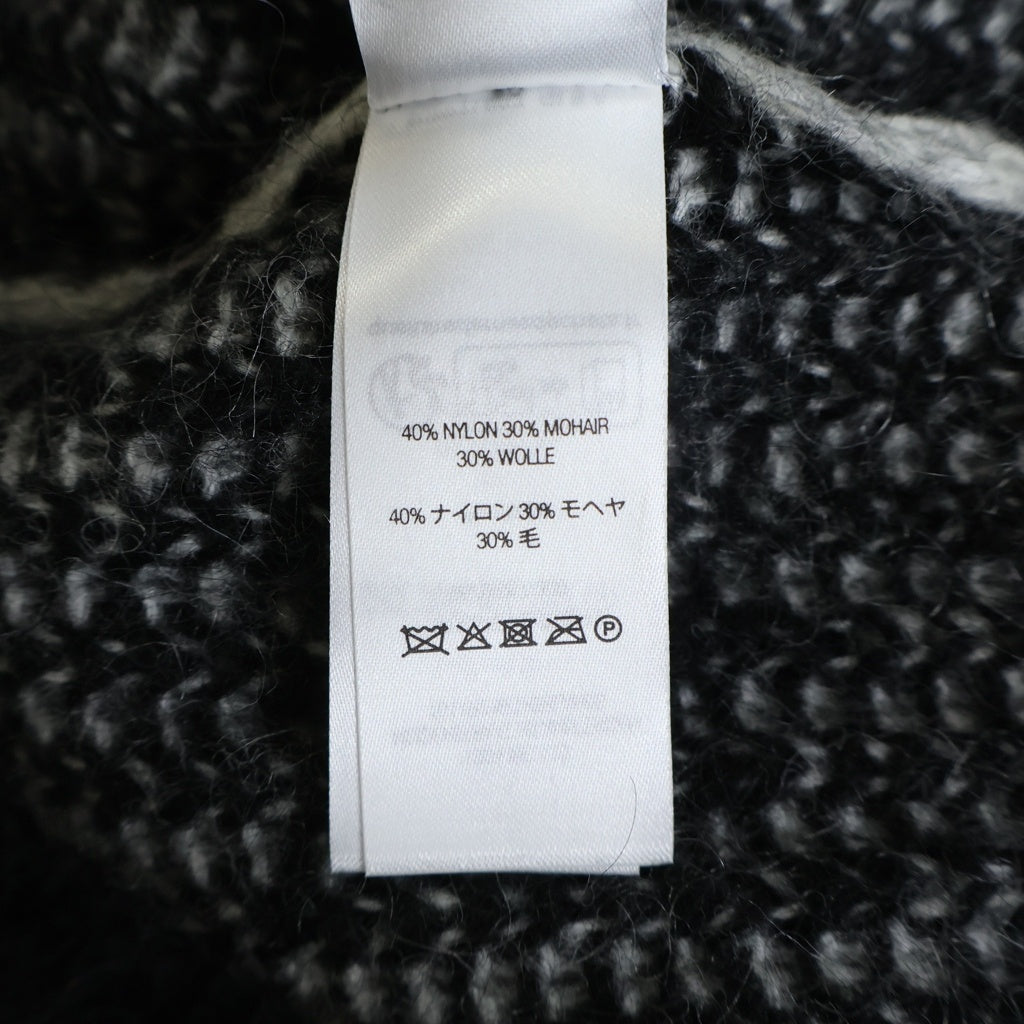 SUPREME(シュプリーム) 25SS 2-Tone Mohair Cardigan ツートーン アクリルニット モヘアカーディガン ブラック