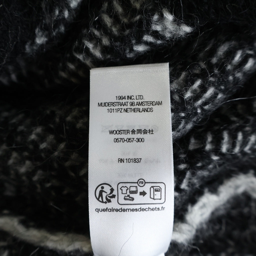 SUPREME(シュプリーム) 25SS 2-Tone Mohair Cardigan ツートーン アクリルニット モヘアカーディガン ブラック