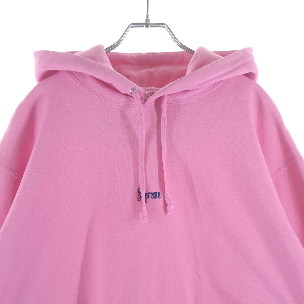 SUPREME(シュプリーム) 24AW Micro Logo Hooded Sweatshirt マイクロロゴ スウェットプルオーバーパーカー ピンク