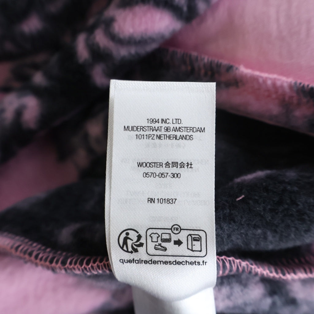SUPREME(シュプリーム) 25AW New York Fleece Jacket ニューヨーク フリースジャケット 総柄ブルゾン ピンク/ブラック