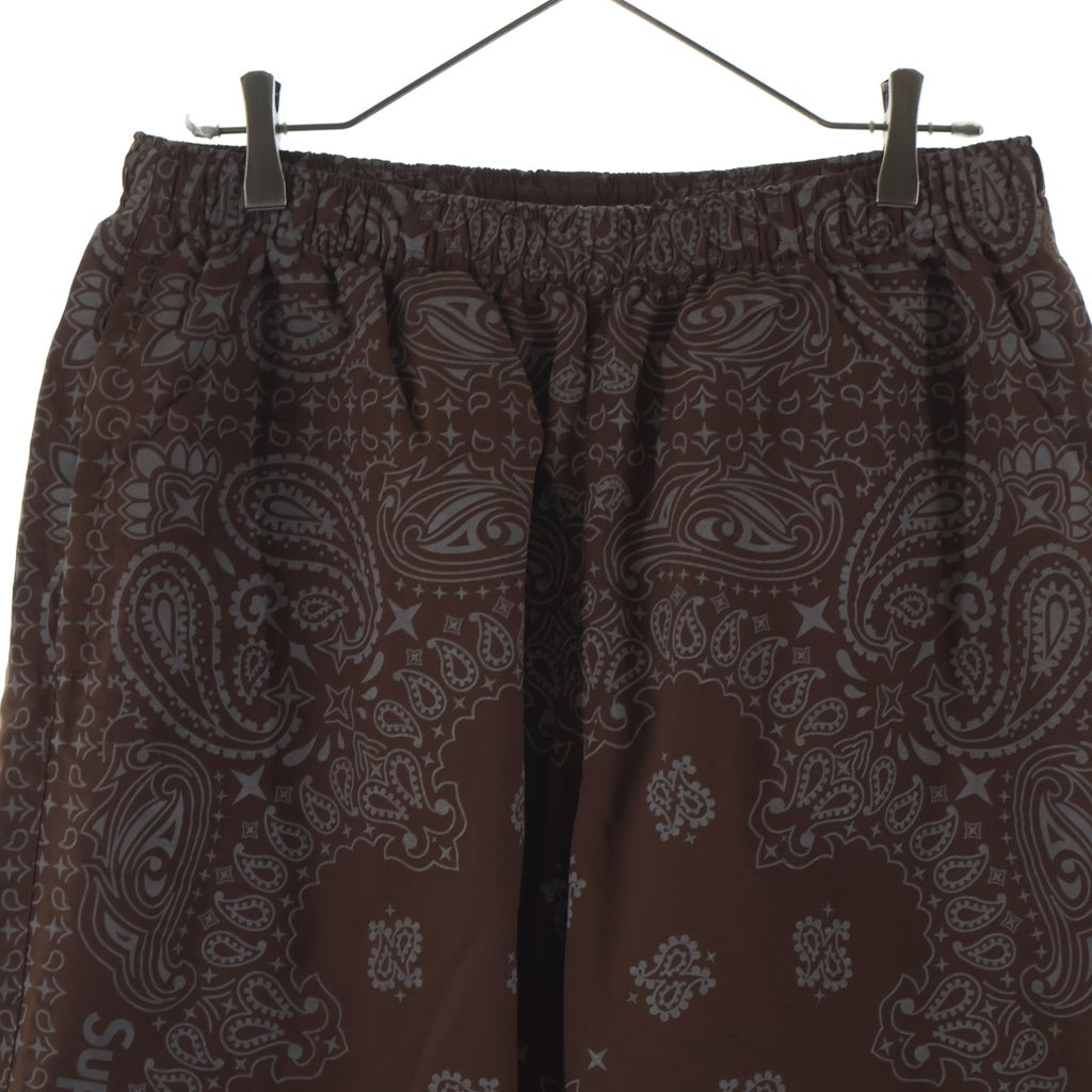 SUPREME(シュプリーム) 26SS Reflective Bandana Track Pant リフレクティブ バンダナ柄 ナイロン トラックパンツ ブラウン