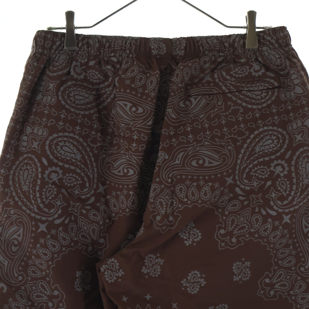 SUPREME(シュプリーム) 26SS Reflective Bandana Track Pant リフレクティブ バンダナ柄 ナイロン トラックパンツ ブラウン