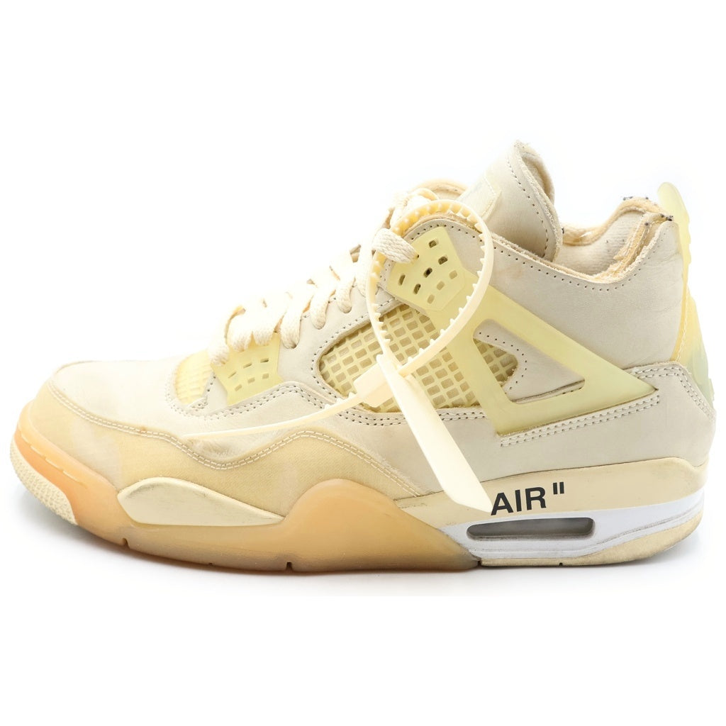 NIKE(ナイキ) ×OFF-WHITE WMNS AIR JORDAN 4 SP SAIL CV9388-100 オフホワイト ウィメンズ エアジョーダン4 SP スニーカー セイル アイボリー US W9.5/26.5cm レディース