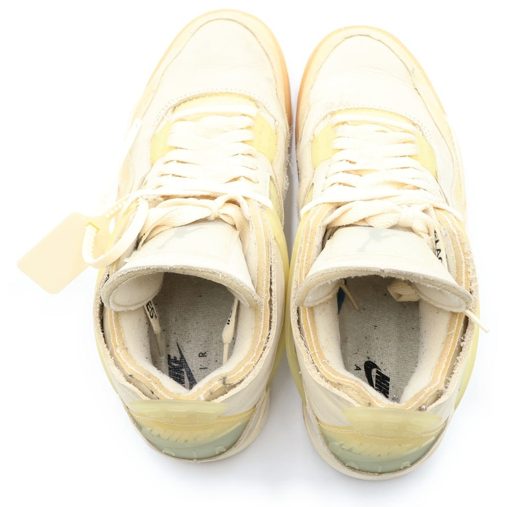 NIKE(ナイキ) ×OFF-WHITE WMNS AIR JORDAN 4 SP SAIL CV9388-100 オフホワイト ウィメンズ エアジョーダン4 SP スニーカー セイル アイボリー US W9.5/26.5cm レディース