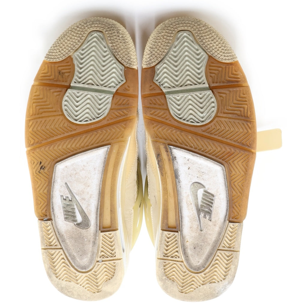 NIKE(ナイキ) ×OFF-WHITE WMNS AIR JORDAN 4 SP SAIL CV9388-100 オフホワイト ウィメンズ エアジョーダン4 SP スニーカー セイル アイボリー US W9.5/26.5cm レディース