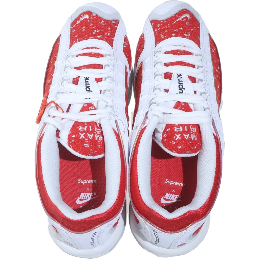 SUPREME(シュプリーム) 19SS ×NIKE AIR MAX TAILWIND 4 AT3854-100 ナイキ エアマックステイルウィンド4 ローカットスニーカー ホワイト/レッド US9/27cm