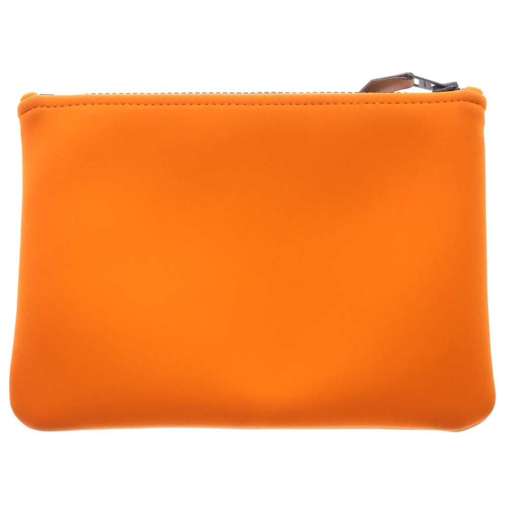 HERMES(エルメス) ネオバン PM フラットポーチ エンボスロゴ ハンドバッグ オレンジ レディース