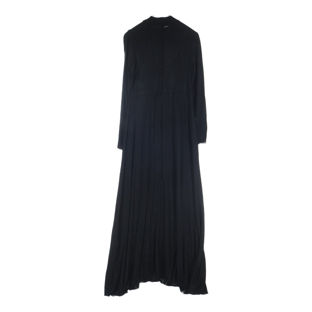 JIL SANDER(ジルサンダー) 23AW JERSEY MAXI DRESS レーヨン混合 長袖ロングドレス レディース ブラック J01CT0147 J20048