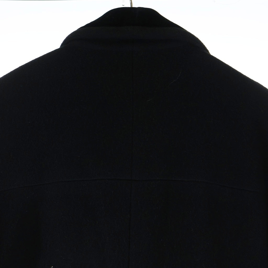 CHANEL(シャネル) 90S VINTAGE クローバーボタン ウールロングコート ブラック レディース