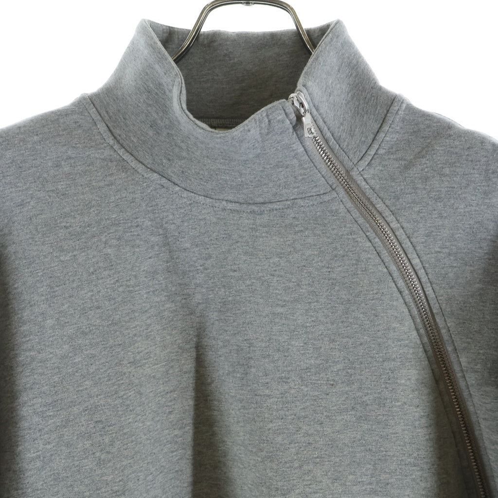 DRIES VAN NOTEN(ドリスヴァンノッテン) HUMY 9622 W.K.SWEATER ラウンドジップ ボンディングスウェットシャツ レディース グレー