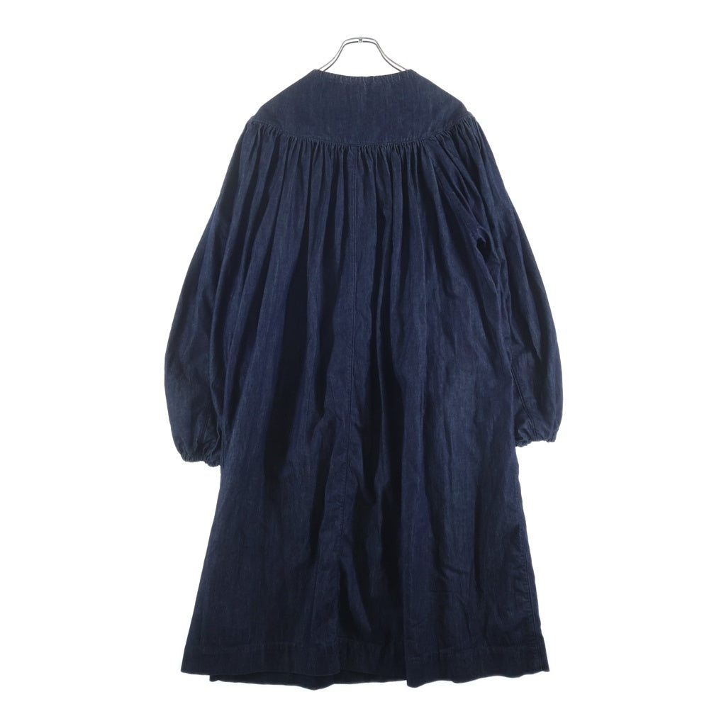 DRIES VAN NOTEN(ドリスヴァンノッテン) ラウンドネック デニムコート アウター レディース インディゴ