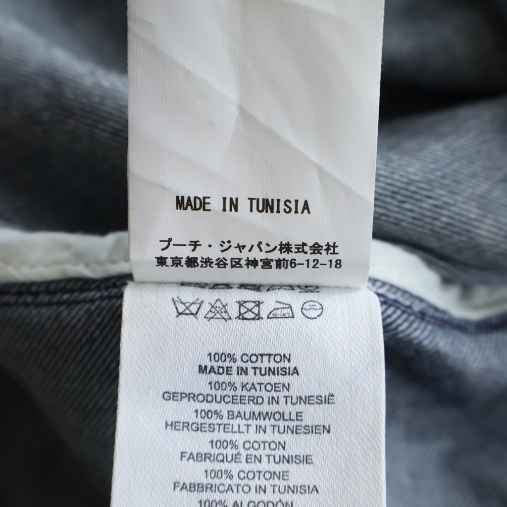 DRIES VAN NOTEN(ドリスヴァンノッテン) ラウンドネック デニムコート アウター レディース インディゴ