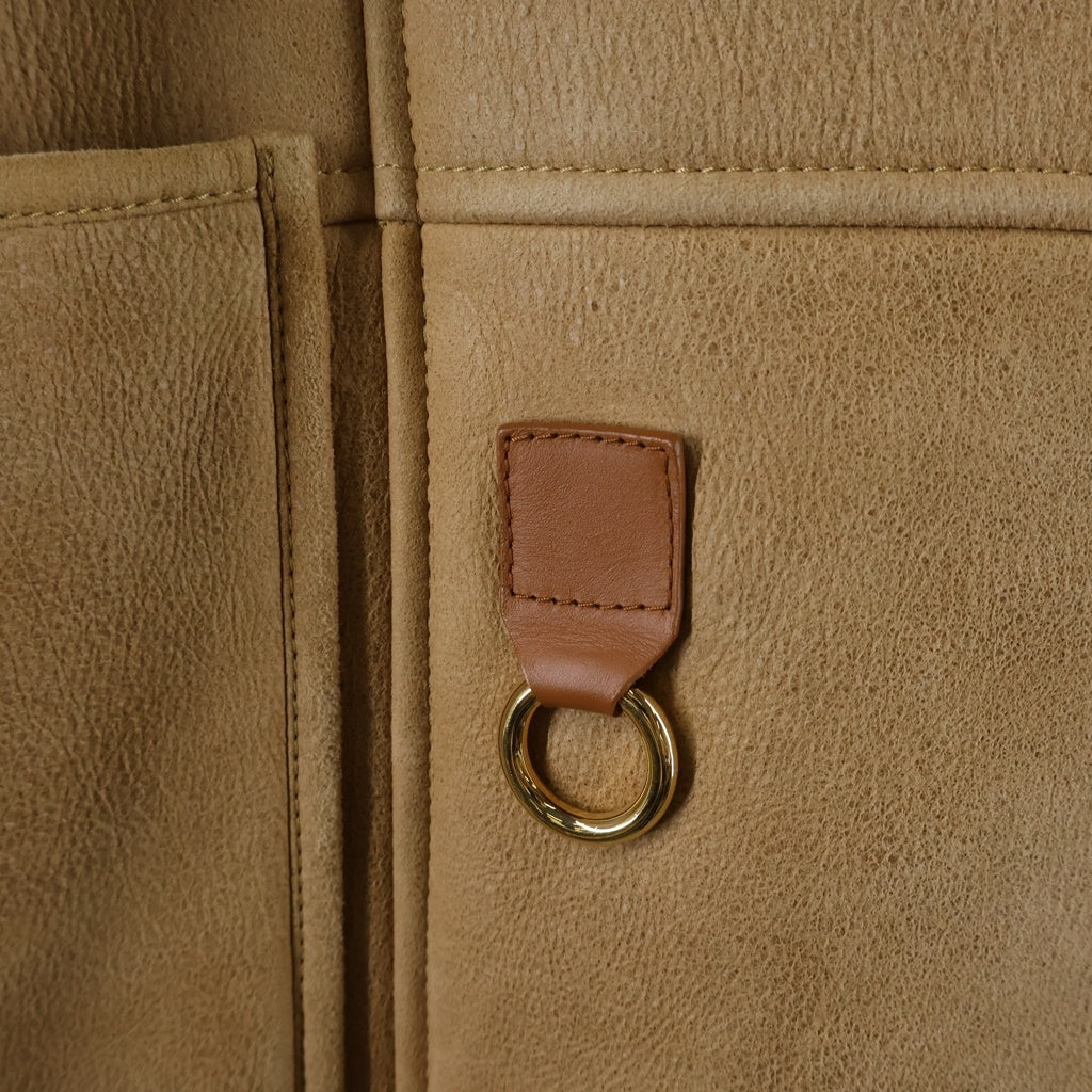 LOEWE(ロエベ) シープスキン 裏地ボア ムートンコート レディース ベージュ S359336XAT