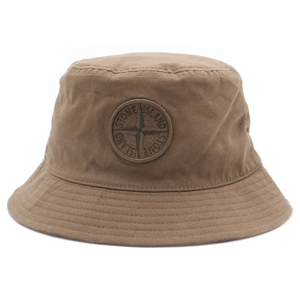 STONE ISLAND(ストーンアイランド) BUCKET HAT 刺繍ロゴ バケットハット 帽子 ブラウン 811598161
