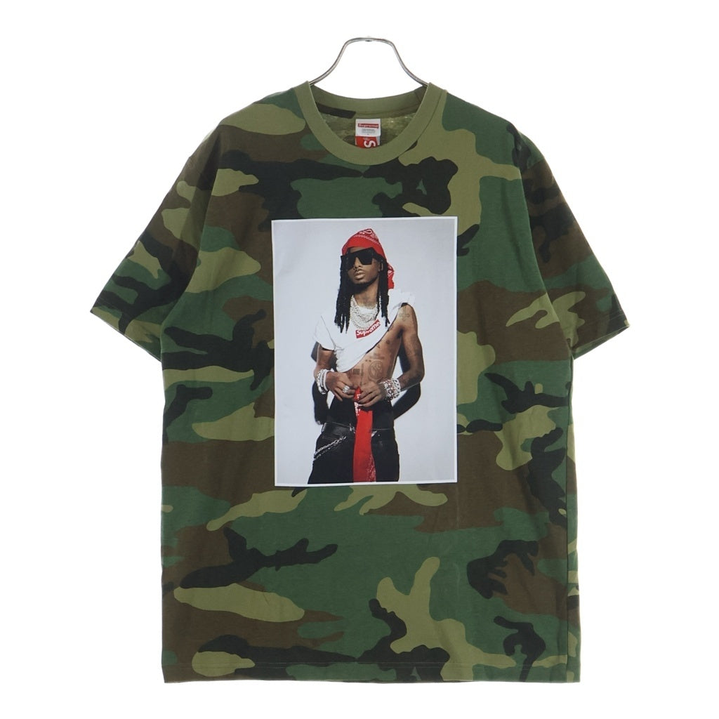 SUPREME(シュプリーム) 25AW Playboi Carti Tee プレイボーイ カーティ カモフラージュ柄 半袖Tシャツ カットソー カーキ/グリーン