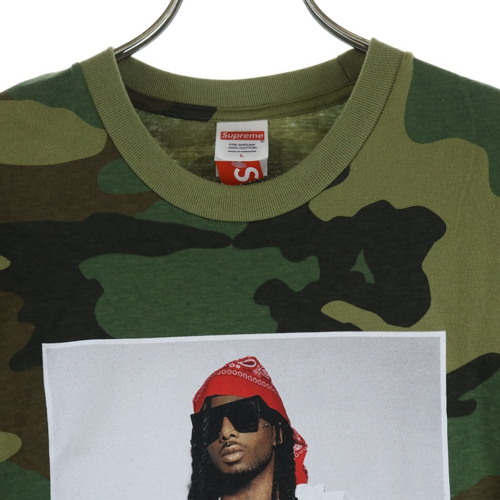 SUPREME(シュプリーム) 25AW Playboi Carti Tee プレイボーイ カーティ カモフラージュ柄 半袖Tシャツ カットソー カーキ/グリーン
