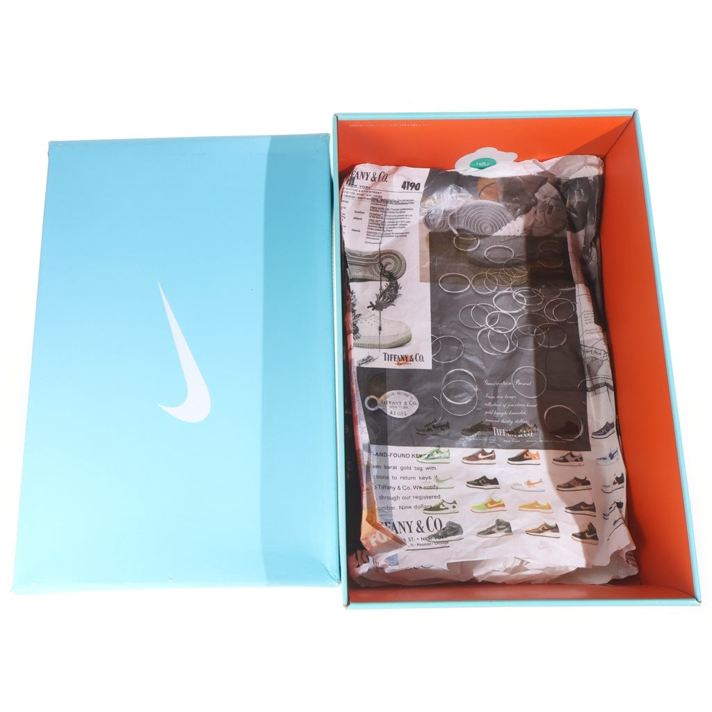 NIKE(ナイキ) ×TIFFANY&CO AIR FORCE 1 LOW 1837 DZ1382-001 ティファニー エアフォース1 ローカットスニーカー ブラック/ティファニーブルー US12/30cm