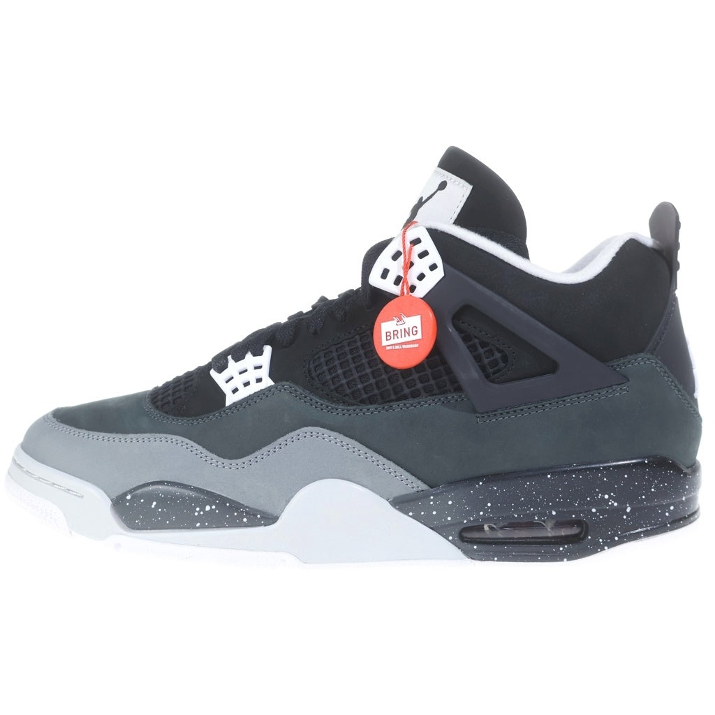 NIKE(ナイキ) AIR JORDAN 4 RETRO FEAR FQ8138-002 エアジョーダン4 レトロ フィアー ハイカットスニーカー ブラック/グレー US12/30cm